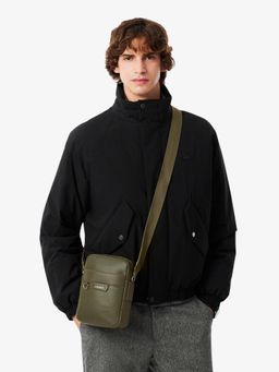 Lacoste - Green Ossian Leather Sling Bag