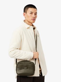 Lacoste - Olive Ossian Leather Reporter Bag