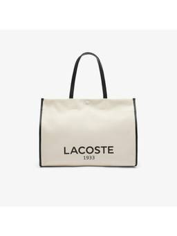 Lacoste - Beige Large Heritage Canvas Handbag