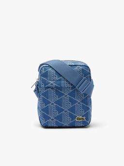 Lacoste - Blue Neocroc Jacquard Motif Vertical Sling Bag