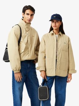 Lacoste - Blue Club 1930 Petit Pique Effect Vertical Sling Bag