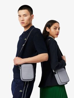 Lacoste - Blue Club 1930 Petit Pique Effect Vertical Sling Bag
