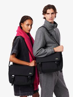 Lacoste - Black Neocroc Messenger Bag