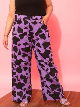 CURVY STREET - Lavender Wide Leg Trouser
