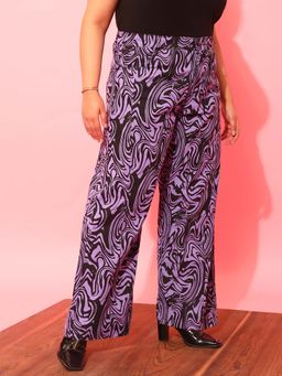 CURVY STREET - Lavender Wide Leg Trouser