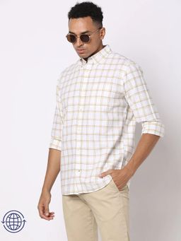 GAP - Men's Checks Collar Full Sleeves Shirt