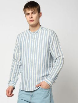 GAP - Men's Vertical Stripes Full Sleeves Shirt