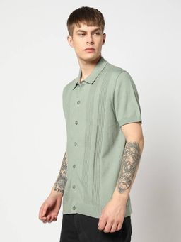 GAP - Men's Textured Half Sleeves Shirt