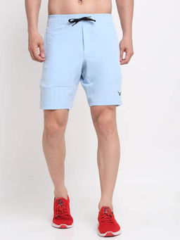 INVINCIBLE - Ceil Blue Men Quick Dry Training Shorts