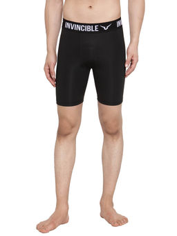 INVINCIBLE - Navy Blue Men Pro Compress Performance Shorts