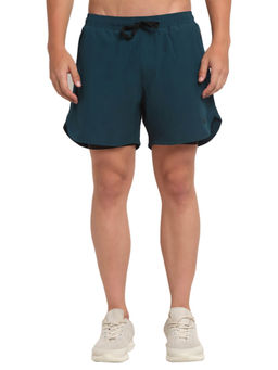INVINCIBLE - Teal Men Double Layered Shorts