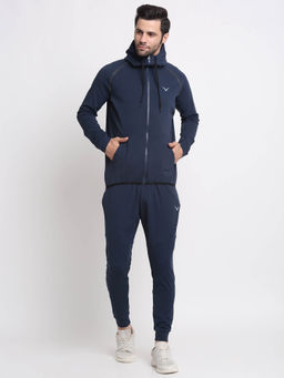 INVINCIBLE - Blue Melange Men Pro-Tech Tracksuit (Set of 2)