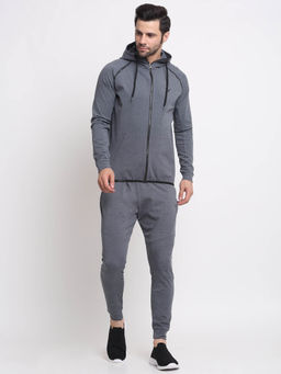 INVINCIBLE - Grey Melange Men Pro-Tech Tracksuit (Set of 2)