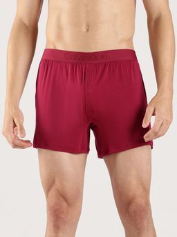 Calvin Klein - Red Solid Mid Rise Trunk