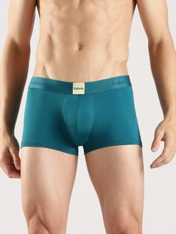Calvin Klein - Teal Solid Mid Rise Trunk