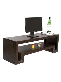 Ikiriya - Elder Sheesham Wood TV Entertainment Unit in Mahogany Finish (1 Year Warranty)