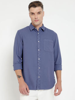 Guess - Blue Solid Shirt