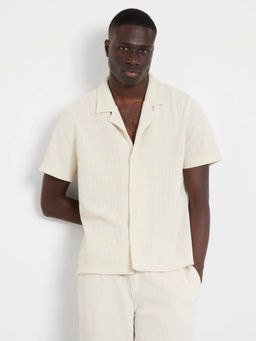 Guess - Cream Solid Shirt
