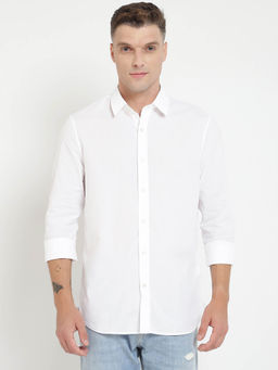 Guess - White Solid Shirt
