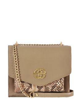 Eske - Stone Python Solid Shoulder Bag for Women