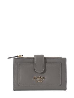 Eske - Grey Color Solid Two Fold Wallet for Women