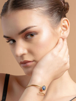 Vogue Panash - Women Brass Gold-Plated Bangle-Style Bracelet