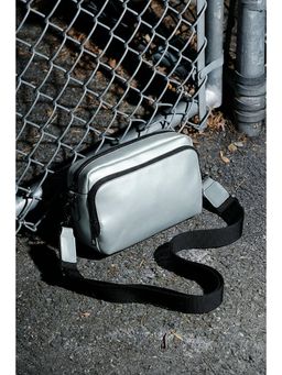 Snitch - Silver Nextgen Vegan Leather Crossbody Bag
