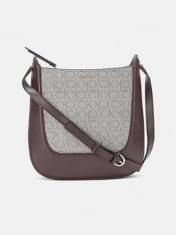 Calvin Klein - Logo Dark-Brown Pu Sling Bag