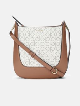 Calvin Klein - Logo Tan Pu Sling Bag