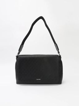 Calvin Klein - Textured Black Polyester Handbag