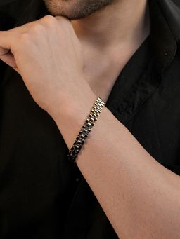 AANURA - Men 18K Gold Plated Anti Tarnish Waterproof Tile Bracelet