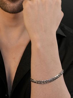 AANURA - Men Rhodium Plating Anti Tarnish Waterproof Slim Bracelet