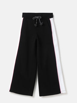 United Colors of Benetton - Colorblock Black Regular Fit Trousers