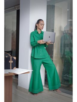 House of Surkh - Emerald Green Co-Ord (Set of 2)