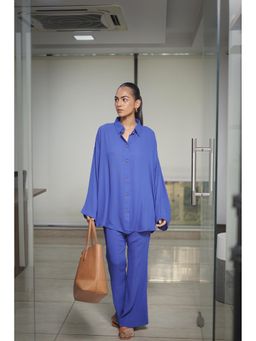 House of Surkh - Royal Blue Co-Ord (Set of 2)