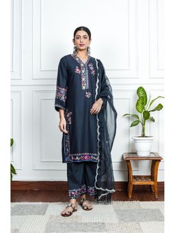 House of Surkh - Ruhani Black Co-Ord (Set of 2)