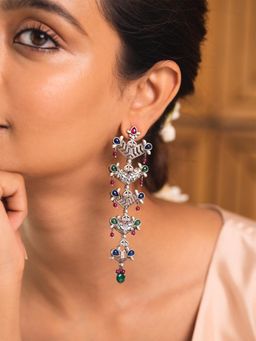 Shaya by CaratLane - Feeling Hmeltha Oxidised Earrings in 925 Silver