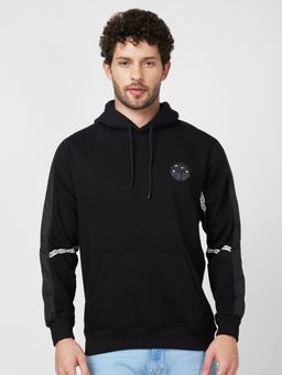 Spykar - Full Sleeve Black Hoodie