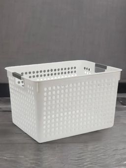 At Home by Nilkamal - Storage Desk Basket - White