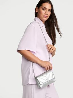 Victoria's Secret - Silver Pu Women Sling Bag