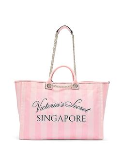 Victoria's Secret - Pink Cotton Women Tote Bag