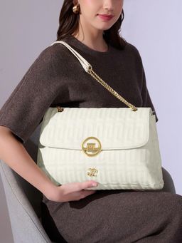 Lavie Signature - Women's Ls Quilt Bighorn Satchel Handbag (Off White)
