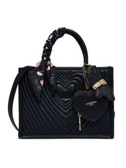 Akiki London - Black Vegan Leather Women Satchel Bag