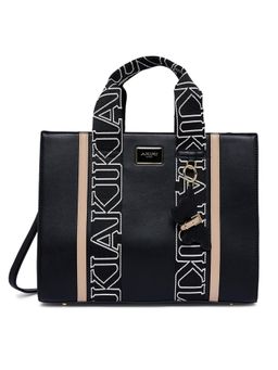 Akiki London - Black Vegan Leather Women Satchel Bag