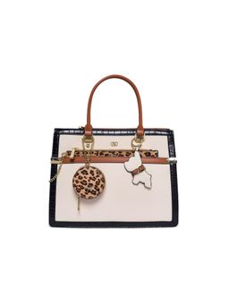 Akiki London - Beige Vegan Leather Women Satchel Bag