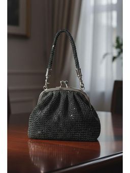 MINI WESST - Black Stone Women Clutch