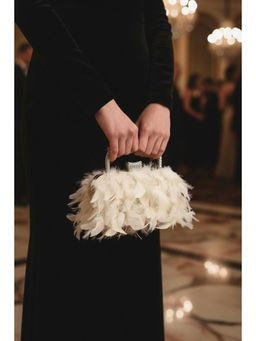 MINI WESST - Gold Feather Women Clutch
