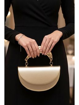 MINI WESST - Gold Leather Women Clutch