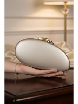 MINI WESST - Gold Leather Women Clutch