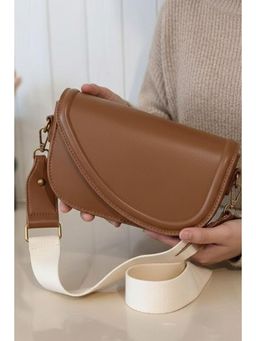 MINI WESST - Brown Leather Women Sling Bag